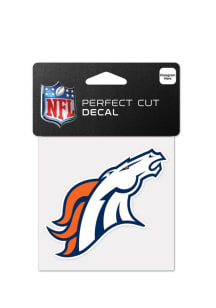 Denver Broncos 4x4 Auto Decal - White