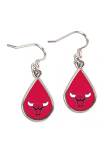 Chicago Bulls Teardrop Womens Earrings