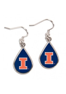 Illinois Fighting Illini Teardrop Womens Earrings
