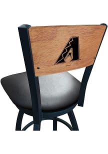 Arizona Diamondbacks Vinyl Seat Maple Back Swivel Pub Stool - Black
