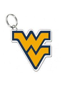 West Virginia Mountaineers Premium Acrylic Keychain - Navy Blue