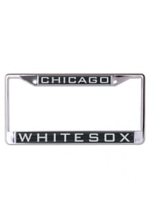 Chicago White Sox Team Name Inlaid License Plate Frame - Black