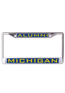 Michigan Wolverines Alumni Inlaid License Plate Frame - Silver