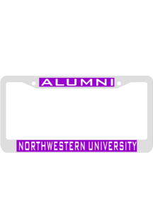 Northwestern Wildcats Alumni Inlaid License Plate Frame - Purple