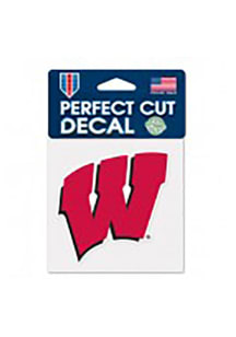 Wisconsin Badgers Perfect Cut Graphic Auto Decal - Red