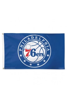 Philadelphia 76ers Deluxe Grommet Silk Screen Grommet Flag - Blue