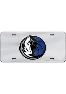 Dallas Mavericks Silver Team Logo Inlaid Car Accessory License Plate