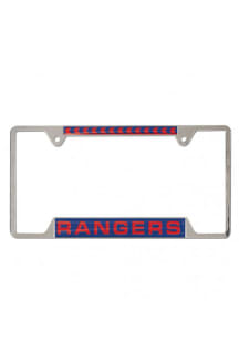 Texas Rangers Team Name Bottom License Plate Frame - Blue