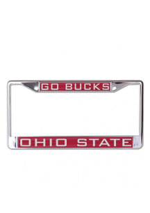 Ohio State Buckeyes Go Bucks Inlaid License Plate Frame - Red