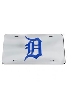 Detroit Tigers Silver Team Logo Inlaid Car Accessory License Plate