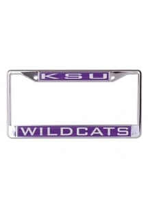 K-State Wildcats Team Name Inlaid License Plate Frame - Purple