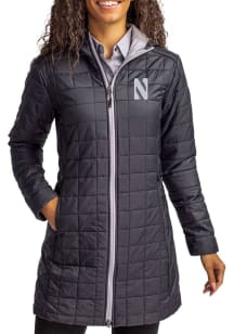 Cutter and Buck Northwestern Wildcats Womens Purple Rainier PrimaLoft Long Filled Jacket