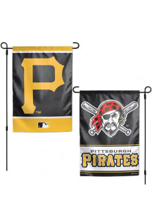 Pittsburgh Pirates 2-Sided Team Logo Garden Flag - Black