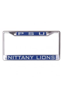 Penn State Nittany Lions Chome Inlaid License Plate Frame - Blue