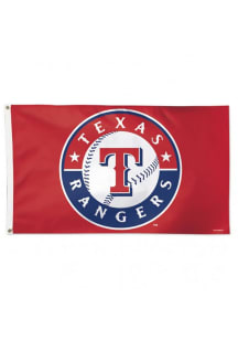 Texas Rangers Alternate Background Silk Screen Grommet Flag - Blue
