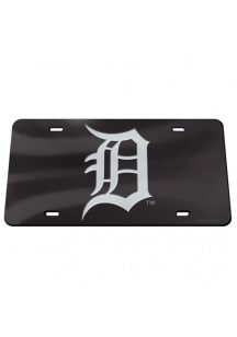 Detroit Tigers Black Crystal Mirror Car Accessory License Plate