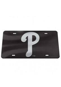 Philadelphia Phillies Black Crystal Mirror Car Accessory License Plate