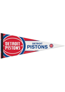 Detroit Pistons 12x30 Logo Premium Pennant - Red