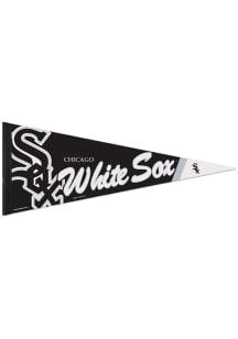 Chicago White Sox 12x30 Logo Premium Pennant - Black