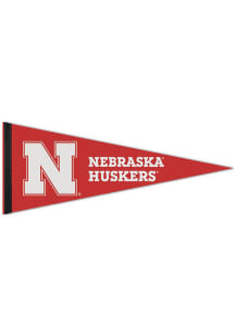 Nebraska Cornhuskers 12x30 Logo Premium Pennant - Red