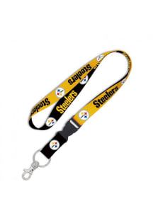 Pittsburgh Steelers 1 Reverisble w/ Buckle Lanyard - Black