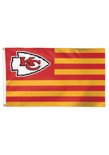 Kansas City Chiefs 3x5 Americana Silk Screen Grommet Flag - Red