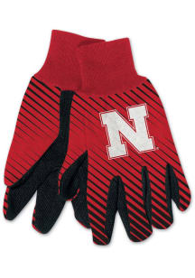 Nebraska Cornhuskers Two Tone Mens Utility Gloves