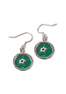 Dallas Stars Hammered Dangle Womens Earrings