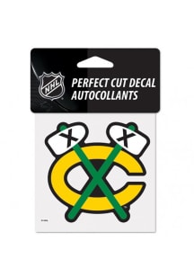 Chicago Blackhawks Logo Perfect Cut Auto Decal - Black