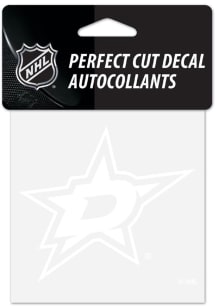Dallas Stars Perfect Cut Auto Decal - White