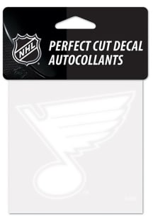 St Louis Blues Perfect Cut Design Auto Decal - White