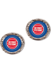 Detroit Pistons Hammered Post Womens Earrings