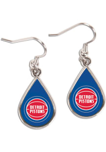 Detroit Pistons Tear Drop Womens Earrings