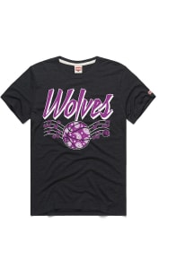 Homage Minnesota Timberwolves Black City Edition 2025 Short Sleeve Fashion T Shirt