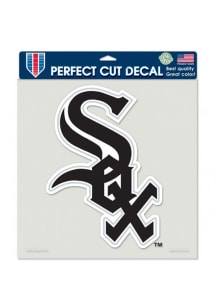 Chicago White Sox 8X8 Auto Decal - Black