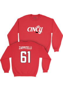 Nathan Zappitelli Cincinnati Bearcats Mens Red NIL Legacy Player Crew