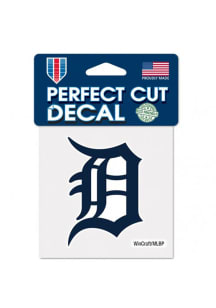 Detroit Tigers 4X4 Auto Decal - Navy Blue