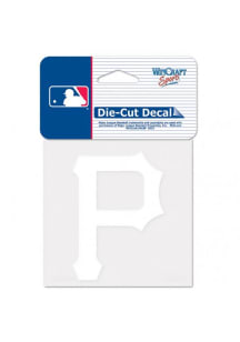 Pittsburgh Pirates 4X4 Auto Decal - White