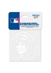 Pittsburgh Pirates 4X4 Design Auto Decal - White