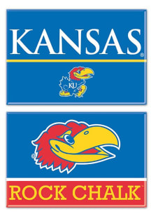Kansas Jayhawks 2 Pack Rectangle Magnet