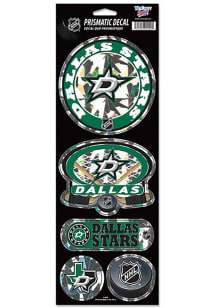 Dallas Stars 4x11 Prismatic Stickers - Green
