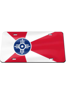 Wichita Red Inlaid Car Accessory License Plate