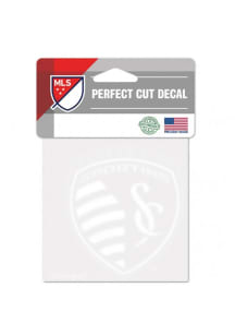 Sporting Kansas City Perfect Cut 4 X 4 Auto Decal - White