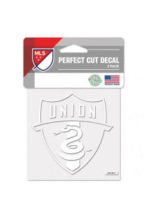 Philadelphia Union Perfect Cut 4 X 4 Auto Decal - White