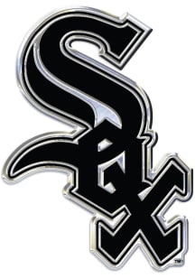 Chicago White Sox Chrome Car Emblem - Black
