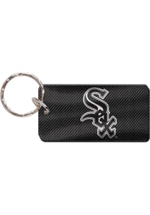 Chicago White Sox Carbon Keychain - Black