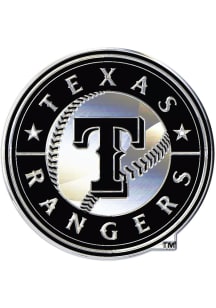 Texas Rangers Chrome Car Emblem - Black