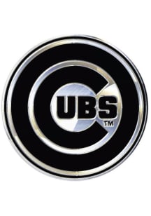 Chicago Cubs Chrome Car Emblem - Black