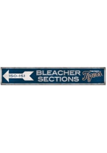 Detroit Tigers General Seating 6x36 inch Wood Sign - Navy Blue