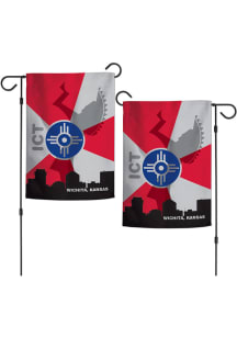 Wichita Keeper of the Plains 12x18 inch Garden Flag - Red